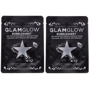 GlamGlow Bubblesheet Oxygenating Deep Cleanse Mask Duo